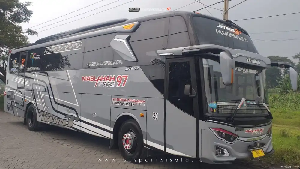 buspariwisata.id – foto bus pariwisata maslahah 97 trans g