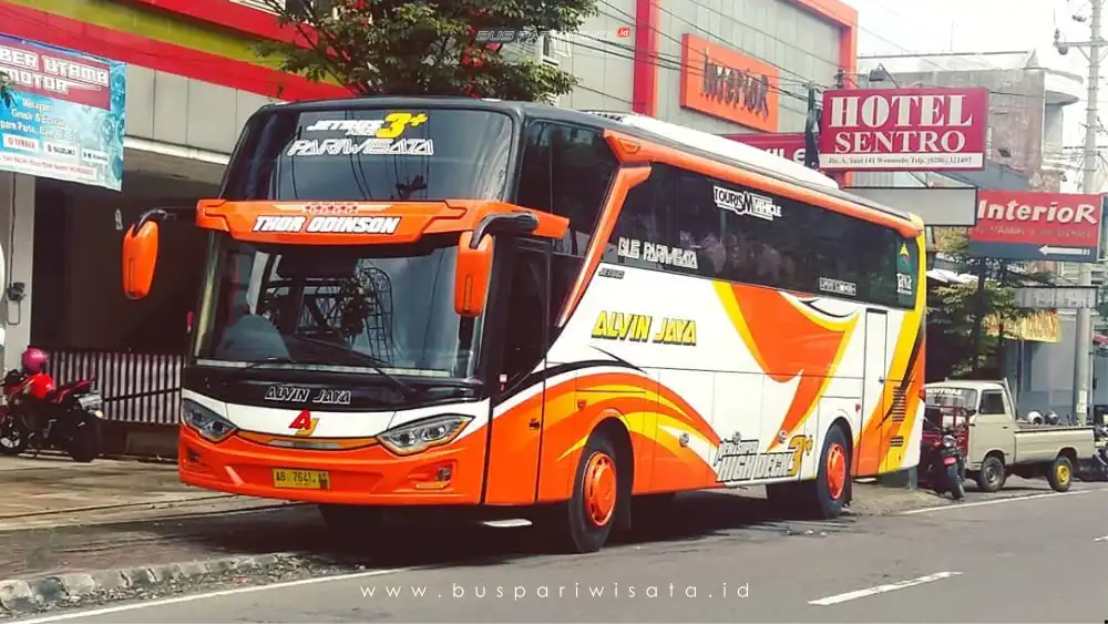 buspriwisata.id – foto bus pariwisata alvin jaya f