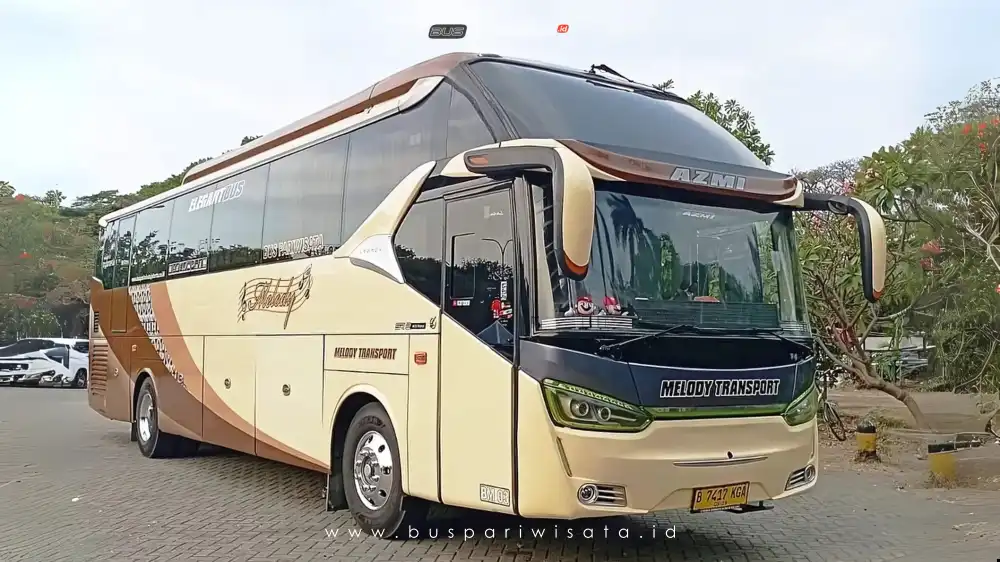 buspriwisata.id – foto bus pariwisata melody transport f